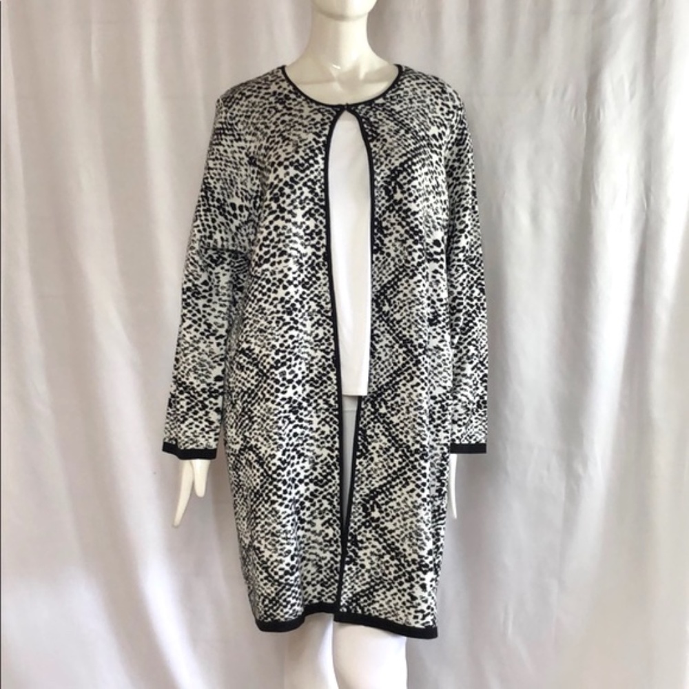 NEW MID LENGHT STRETCH KNIT CARDIGAN